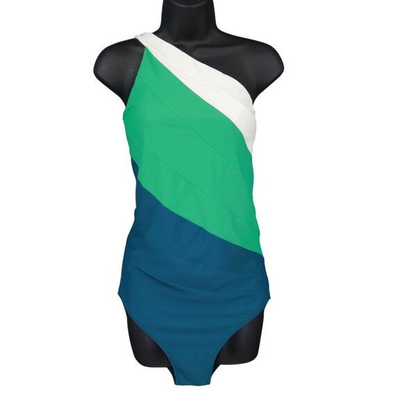 Summersalt Sidestroke Swimsuit Womens 14LT Multi Sporty Modern One Piece Cruise